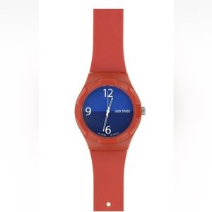 New never worn Jake Spade Red Silicone Watch